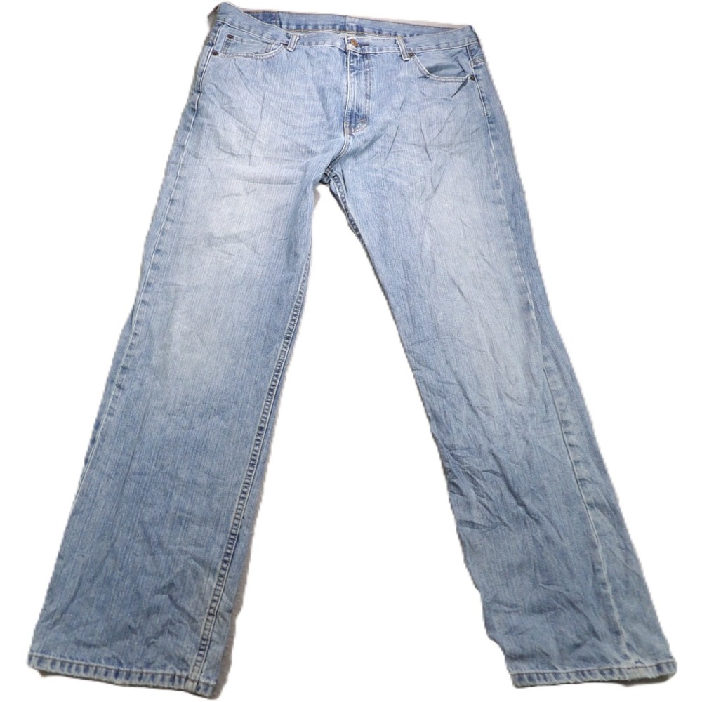 Levis 569 Loose Straight Denim Jeans Cotton Men W36xL34 Light Wash Blue 5 Pocket